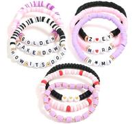 RZCOMP for Kpop Demon Hunters Merch Bracelets Rumi Zoey Mira Inspired Bracelets,9PCS Stackable Stretch Bracelets for Huntrix KPop Stuff Fans Cosplay Outfit Gifts Accessories Jewelry Birthday Christmas