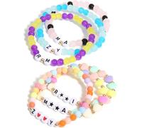 RZCOMP for Kpop Merch Bracelets Inspired Bracelet,6PCS Stackable Stretch Bracelets for Huntrix K-Pop Stuff Fans Cosplay Outfit Gifts Accessories Jewelry Birthday Christmas