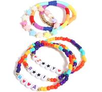 RZCOMP for Kpop Merch Bracelets Inspired Bracelet,6PCS Stackable Stretch Bracelets for Huntrix K-Pop Stuff Fans Cosplay Outfit Gifts Accessories Jewelry Birthday Christmas