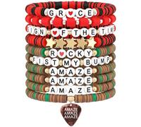 RZCOMP for Project Hail Mary Merch Inspired Bracelets,10PCS Stackable Stretch Project Hail Mary Merchandise Friendship Bracelets Rocky Amaze Amaze Amaze Gifts for Fans Sci-Fi Book Lovers Birthday