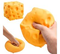RZCOMP Giant Cheese Squishy Big Squishy Cheese 11CM,Ultra-Soft Slow Rising Stress Relief Fidget Novelty Cheese Squeeze Toys Gift for Adults & kids