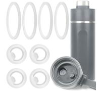 RZCOMP Water Bottle Gasket Replacement for Ninja thirsti 700ml,4PCS Lid Gasket & 4PCS Spout Lid Gasket Replacement,Silicone Sealing Ring Replacement Compatible with Ninja thirsti 24oz Water Bottle