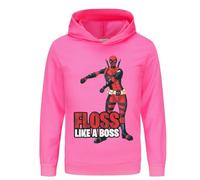 Rzfbeeok Boys Girls Cartoon Hoodie Kids 2024 Movie Soft Pullover Sweatshirt (Rose Red,12-13 Years,12 Years,13 Years)