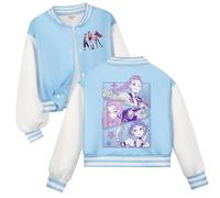 Rzfbeeok Kids Singer Jacket Hoodie Girls Movie Stars Jacket Casual Pop Sweatshirts (Sky Blue,7 Years)