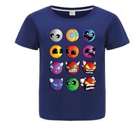 Rzfbeeok YouTube Gamer Boys Girls 100% Cotton T Shirts Cartoon Prints Shorts Sleeve Top Tee (Navy Blue,12-13 Years,12 Years,13 Years)