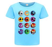 Rzfbeeok YouTube Gamer Boys Girls 100% Cotton T Shirts Cartoon Prints Shorts Sleeve Top Tee (Sky Blue,9-10 Years,9 Years,10 Years)