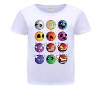Rzfbeeok YouTube Gamer Boys Girls 100% Cotton T Shirts Cartoon Prints Shorts Sleeve Top Tee (White,11-12 Years,11 Years,12 Years)