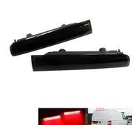 RZG 2x Black Smoked Lens LED Rear Barn Door High Level Centre Third Brake Stop Light Left Right For 2003-15 Volks Transporter T5 Caravelle Multivan MK V