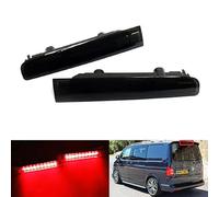 RZG 2x Black Smoked Lens LED Rear High Level Centre Third Brake Stop Light Left Right For 2015-2022 Transporter T6 Barn Door Caravelle Multivan VI