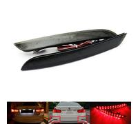 RZG 2x Black Smoked Lens Rear Bumper Reflector LED Fog Tail Stop Brake Light DRL For 2011-2015 F30 F32 F33 3 4 Series Pre LCI