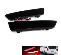 RZG 2x Black Smoked Lens Rear Bumper Reflector LED Fog Tail Stop Brake Light DRL For 2014+ MB W447 Vito V Class