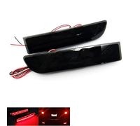 RZG 2x Black Smoked Lens Rear Bumper Reflector LED Fog Tail Stop Brake Light DRL For Alphard Avensis Previa RAV4 Vanguard