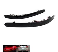 RZG 2x Black Smoked Lens Rear Bumper Reflector LED Tail Stop Brake Light DRL For 2002-2010 Touareg 7L MK1