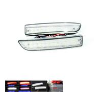 RZG 2x Clear Lens Rear Bumper Reflector LED Fog Tail Stop Brake Light Reverse Lamp For Alphard Avensis Previa RAV4 Vanguard