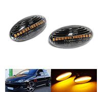 RZG 2x Clear Lens Side Indicator Amber LED Marker Repeater Light For Berlingo C1 C2 C3 Picasso C5 C6 Dispatch Jumpy SpaceTourer Xsara 107 108 206 301 307 407 607 Expert Traveller Partner Rifter