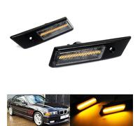 RZG 2x Clear Lens Side Indicator Amber LED Marker Repeater Light For E36 Pre LCI M3 E34 M5 E32