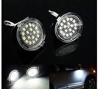 RZG 2x LED Side View Mirror Puddle Light White Canbus For C-Max EcoSport Edge Focus III Galaxy IV Kuga Mondeo V Ranger TKE