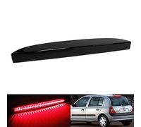 RZG Black Smoked Lens LED Rear High Level Centre Third Brake Stop Light For 1998-2012 Clio MK II Campus