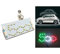 RZG LED Interior Panel Dome Map Reading Light ITALY Colour 269 C5W Festoon Bulb For 500 Type 312