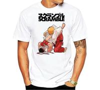 RZGLIKE GUFO Scramble T Shirt Jiu-Jitsu Counterculture Navy BJJ No Gi Grappling Casual Cloth for Men Short Sleeve Tops Drop White