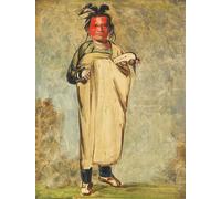 RZHRHJES Abstract Painting Poster Art Print Canvas Print Poster a Brave by George Catlin Landscape Canvas Painting for Home Decor 60x90cm