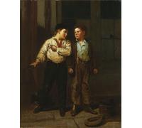 RZHRHJES Abstract Painting Poster Art Print Canvas Print Poster a Dispute Over Territory by George Brown Landscape Canvas Painting for Office Decor 60x90cm
