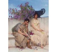 RZHRHJES Abstract Painting Poster Art Print Canvas Print Poster an Eloquent Silence by Lawrence Alma Tadema Landscape Canvas Painting for Home Decor 60x90cm