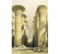RZHRHJES Abstract Painting Poster Art Print Canvas Print Poster Central Avenue of the Great Hall of Columns Karnak by David Roberts Landscape Canvas Painting for Home Decor 60x90cm