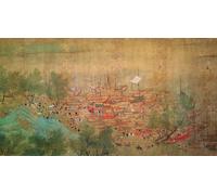 RZHRHJES Abstract Painting Poster Art Print Canvas Print Poster Emperor Kang Shi's Tour of Kiang-han in After Chaio Ping Chen by Qing Dynasty Chinese School for Home Decor 60x90cm