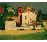 RZHRHJES Abstract Painting Poster Art Print Canvas Print Poster Farmer Pulling a Wheelbarrow by Ernst Ludwig Kirchner Landscape Canvas Painting for Office Decor 60x90cm