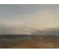 RZHRHJES Abstract Painting Poster Art Print Canvas Print Poster la stella della sera Mallord William Turner Landscape Canvas Painting for Office Decor 60x90cm