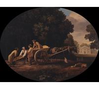 RZHRHJES Abstract Painting Poster Art Print Canvas Print Poster Labourers by George Stubbs Landscape Canvas Painting for Office Decor 60x90cm