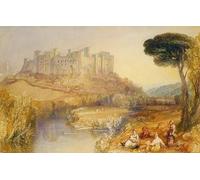 RZHRHJES Abstract Painting Poster Art Print Canvas Print Poster Ludlow Castle by Mallord William Turner Landscape Canvas Painting for Home Decor 60x90cm
