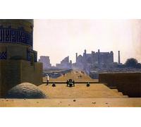 RZHRHJES Abstract Painting Poster Art Print Canvas Print Poster Main Street in Samarkand From the Citadel in the Early Morning by Vasily Vereshcagin Landscape Canvas Painting for Office Decor 60x90cm