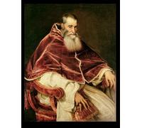 RZHRHJES Abstract Painting Poster Art Print Canvas Print Poster Portrait of Alessandro Farnese Pope Paul Iii by Tiziano Vecelli Landscape Canvas Painting for Office Decor 60x90cm