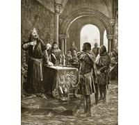 RZHRHJES Abstract Painting Poster Art Print Canvas Print Poster Rejoices to Hear of Fitz-peters Death by Richard Caton Woodville Junior Landscape Canvas Painting for Office Decor 60x90cm