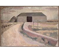 RZHRHJES Abstract Painting Poster Art Print Canvas Print Poster the Barn by Roger Eliot Fry Landscape Canvas Painting for Home Decor 60x90cm