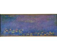 RZHRHJES Abstract Painting Poster Art Print Canvas Print Poster the Basin with Water Lilies Without Willows Morning by Claude Monet Landscape Canvas Painting for Office Decor 60x90cm