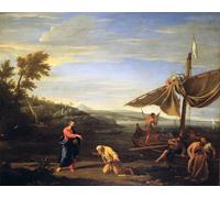 RZHRHJES Abstract Painting Poster Art Print Canvas Print Poster the Calling of St Peter by Philippe De Champaigne Landscape Canvas Painting for Home Decor 60x90cm