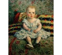 RZHRHJES Abstract Painting Poster Art Print Canvas Print Poster The child at the sofa by Gustave Caillebotte Landscape Canvas Painting for Home Decor 60x90cm
