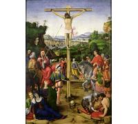 RZHRHJES Abstract Painting Poster Art Print Canvas Print Poster the Crucifixion by Andrea Solario Landscape Canvas Painting for Office Decor 60x90cm