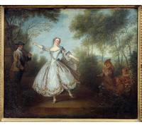 RZHRHJES Abstract Painting Poster Art Print Canvas Print Poster the Dancer Marie Anne Cuppi the Dancing Camargo by Nicolas Lancret Landscape Canvas Painting for Home Decor 60x90cm