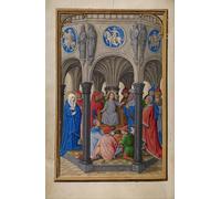 RZHRHJES Abstract Painting Poster Art Print Canvas Print Poster the Dispute in the Temple by Simon Bening Landscape Canvas Painting for Home Decor 60x90cm