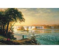 RZHRHJES Abstract Painting Poster Art Print Canvas Print Poster The Falls of St. Anthony by Albert Bierstadt Landscape Canvas Painting for Home Decor 60x90cm