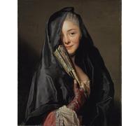 RZHRHJES Abstract Painting Poster Art Print Canvas Print Poster the Lady with the Veil the Artists Wife by Alexander Roslin Landscape Canvas Painting for Office Decor 60x90cm