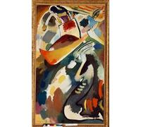 RZHRHJES Abstract Painting Poster Art Print Canvas Print Poster The Last Judgement by Wassily Kandinsky Landscape Canvas Painting for Office Decor 60x90cm