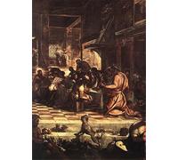 RZHRHJES Abstract Painting Poster Art Print Canvas Print Poster the Last Supper [detail ] by Jacopo Robusti Tintoretto Landscape Canvas Painting for Home Decor 60x90cm