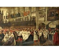 RZHRHJES Abstract Painting Poster Art Print Canvas Print Poster the Marriage of Theof Wales by William Powell Frith Landscape Canvas Painting for Office Decor 60x90cm