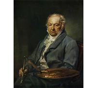 RZHRHJES Abstract Painting Poster Art Print Canvas Print Poster the Painter Francisco De Goya by Vincente Lopez Y Portana Landscape Canvas Painting for Office Decor 60x90cm