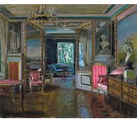 RZHRHJES Abstract Painting Poster Art Print Canvas Print Poster the Private Apartments of Nicholas Ii in by Stanislav Zhukovsky Landscape Canvas Painting for Office Decor 60x90cm